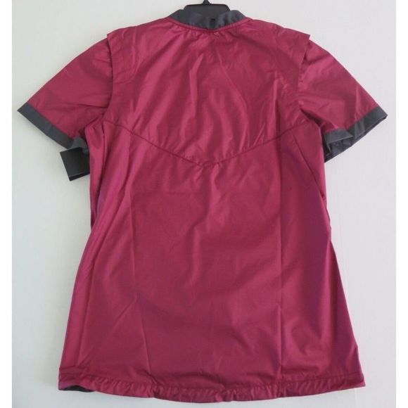 Nike BQ3237 610 Mens Sz M Cardinal Red/Black Baseball Short Sleeve Windshirt - Picture 4 of 7